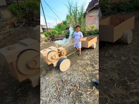 BIKIN GEROBAK TRAKTOR dari kardus #kreatif #kreasi #mainan #traktor #lucu thumbnail
