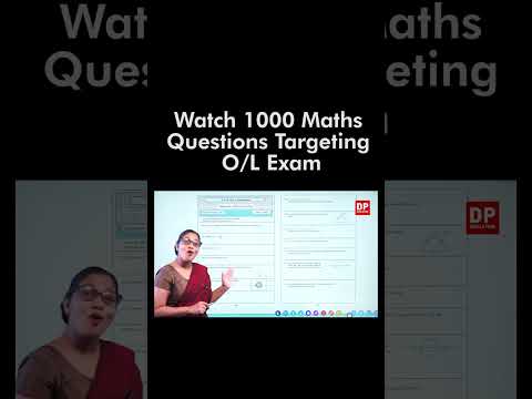 Watch 1000 Maths Questions Targeting O/L Exam thumbnail