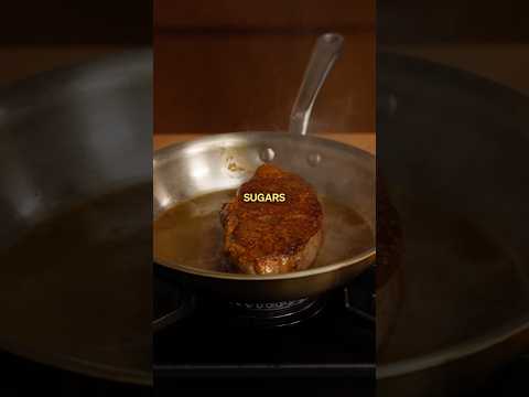 Please don’t tell me you’re leaving the best part in the pan? ￼#steak #beef #cooking thumbnail
