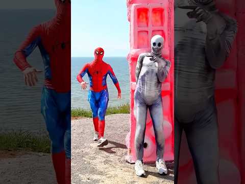 A zombie scared a superhero😂 #spiderman thumbnail