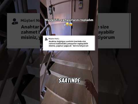 Müşterinin çamaşırlarını topladım 😱😂 #shorts #viral #keşfet #motovlog #tiktok #reels #kurye #fyp thumbnail