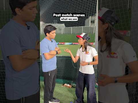 Post Match scenes with Jemimah ? | Manish Kharage #shorts thumbnail