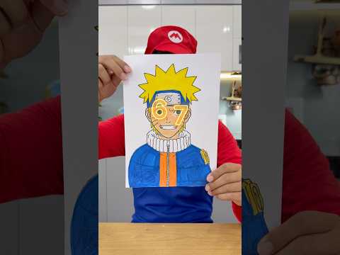 67 or Naruto 🤔 #short #naruto #drawing #funny thumbnail