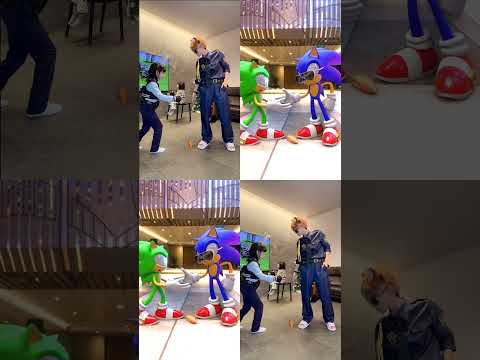 Sonic Cosplay Zootopia vs Original #sonic #funnyshorts thumbnail
