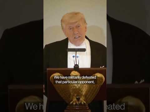 Trump Says 'Charles Agrees With Me' on Iran at State Dinner thumbnail
