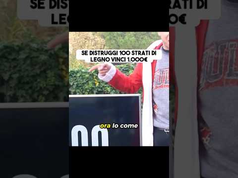 Se distruggi 100 strati di legno vinci 1.000€ 🪵 thumbnail