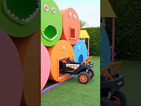 Color Tubes Spit Out Toy Cars! thumbnail