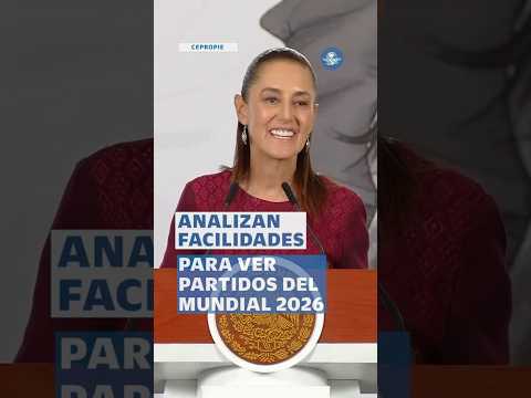 Sheinbaum plantea facilidades laborales por partidos del Mundial 2026 #shorts thumbnail
