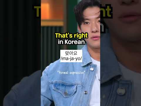 how to say "That's right" in korean??.. #kdrama #koreanlearning #koreanlanguage #koreanlessons thumbnail