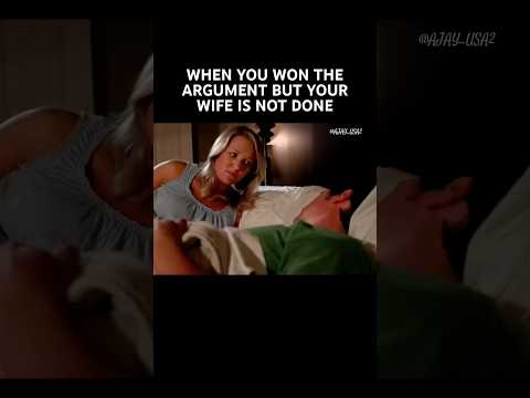 Wife logic: last word wins ? #marriage #marriedlife #couple #shorts #funny #love #viral #memes #lol thumbnail