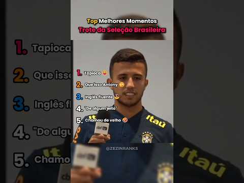 Rankeando Melhores Trotes da Seleção Brasileira #shorts #futebol #ranking #top5 #meme thumbnail