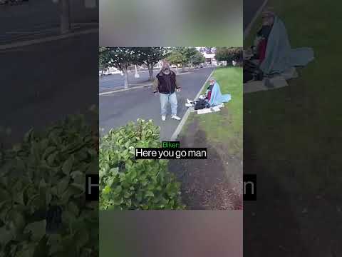 Biker Makes A Homeless Man’s Day… thumbnail