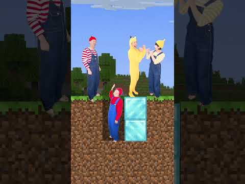 Real Life Mario VS Little Bro #rescueefforts #sad #humor thumbnail