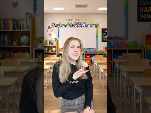 If schools were honest #pov #comedy #skit #relatable thumbnail