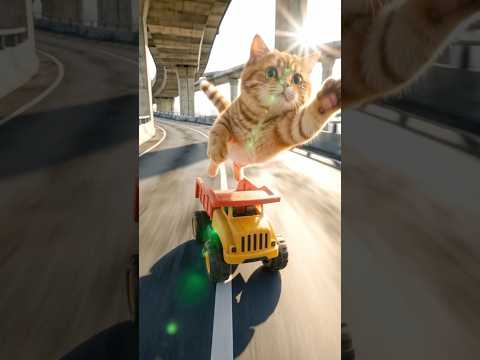 Runaway Car!? Cat's Miracle Rescue!🦅 thumbnail