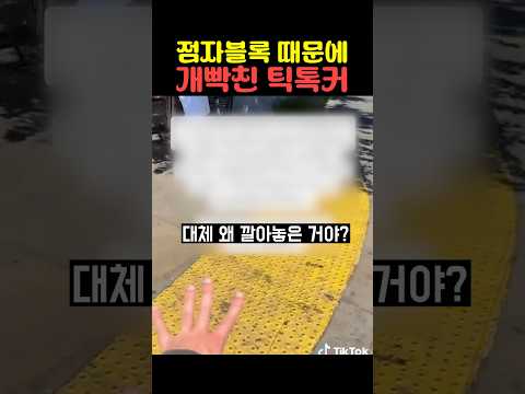 점자블록 때문에 개빡친 틱톡커 thumbnail