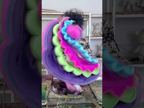 Cotton candy art wreath thumbnail