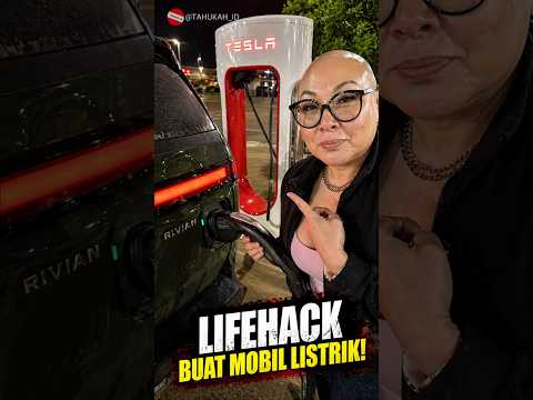 Lifehack ngecharge mobil listrik! ? #videoviral thumbnail