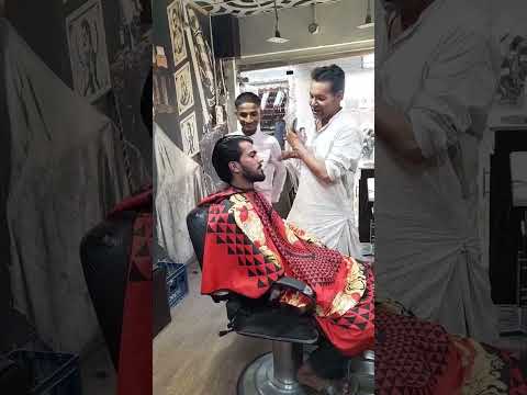 bhai konsa style banaun me and irfan bhai cutting wala ???? #funny #viralshort #subscribe thumbnail