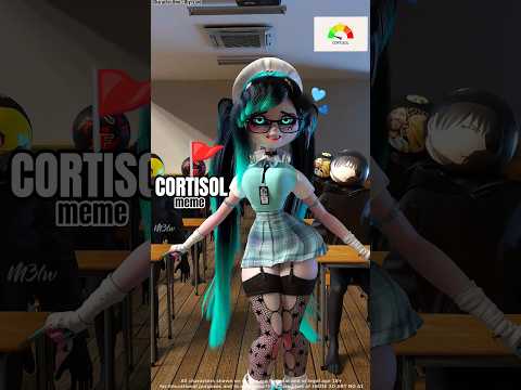 Low Cortisol  2🩵 Animation meme thumbnail