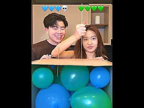 Balonnya yang abis duluan kalah...😱 #shorts #challenge thumbnail