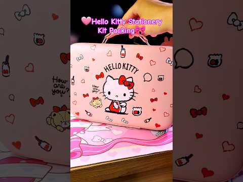 Hello Kitty Stationery Kit Packing 🎀🩷 thumbnail