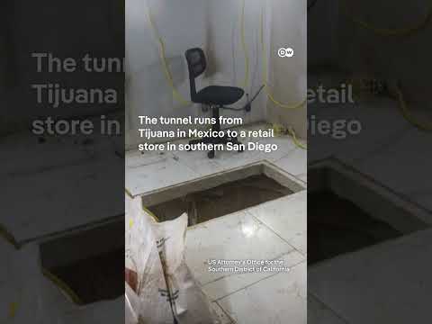 Officials discover drug tunnel under US-Mexico border | DW News thumbnail