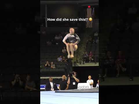 The leg strength is insane!😳 #gymnastics #save #sports #tumbling thumbnail