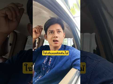 ใช้เส้นผมตัดต้นไม้มหัศจรรย์มากเป็นไปได้ไงเนี่ยเรียบร้อยรถผม#บังเอิญเจอ #comedy #funny thumbnail
