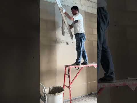 Wall plastering#shorts thumbnail