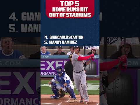 Top 5 home runs that went OUT OF THE PARK! 😲 thumbnail