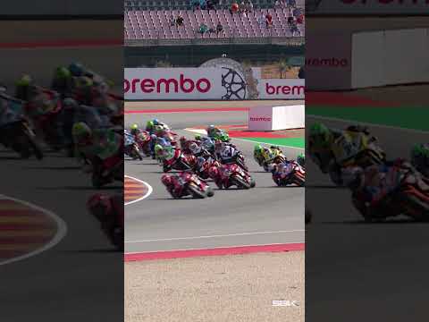 An impressive start from the Top 3 in the Superpole Race! 🧨 | 2026 #AragonWorldSBK 🇪🇸 thumbnail