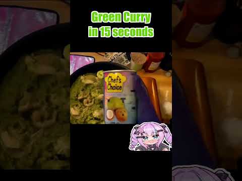 green curry #vtuber #cooking #timelapse #hayate thumbnail
