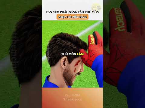 Fan ném pháo sáng vào thủ môn, nhận cái kết đắng #kienthuc #giaitri thumbnail