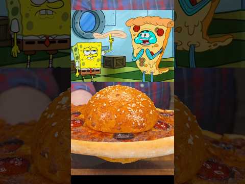 Fired From Frying But Still Flippin' Pizza Patties!🍕🍔 #shorts #pizza #patty #spongebob thumbnail