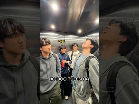 taco tuesday in an elevator #short thumbnail