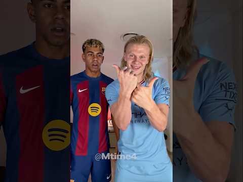 Haaland and Yamal having a moment ? #football #haaland thumbnail