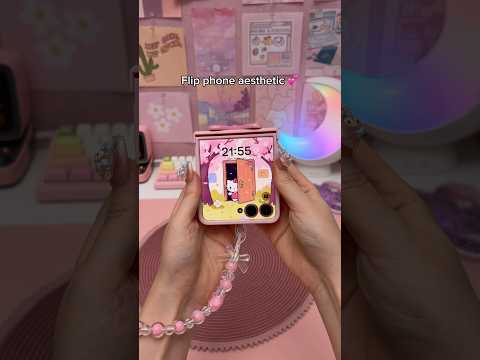 Flip phone aesthetic 💕 | z flip 7 accessories | Samsung galaxy thumbnail