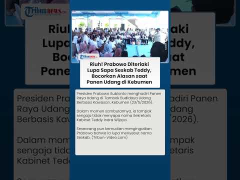 Kelakar Prabowo Sengaja Tak Sapa Seskab Teddy, Bocorkan Alasan ke Warga saat Pidato di Kebumen thumbnail