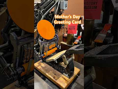 Letterpress printing orange greeting cards for Mother’s Day with a tabletop press thumbnail