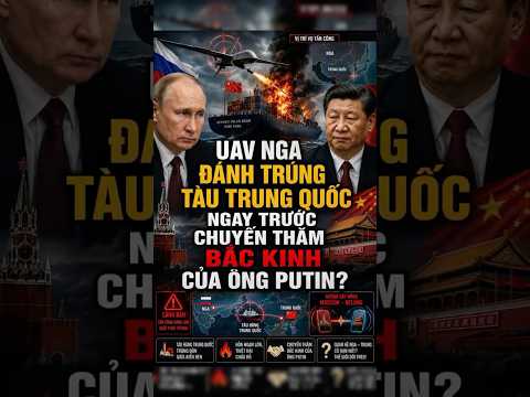 Thời sự quốc tế | UAV NGA ĐÁNH TRÚNG TÀU TRUNG QUỐC NGAY TRƯỚC CHUYẾN THĂM CỦA ÔNG PUTIN? #tintuc thumbnail
