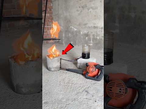 Air Powered Stove ? #shorts #outofmindexperiment thumbnail