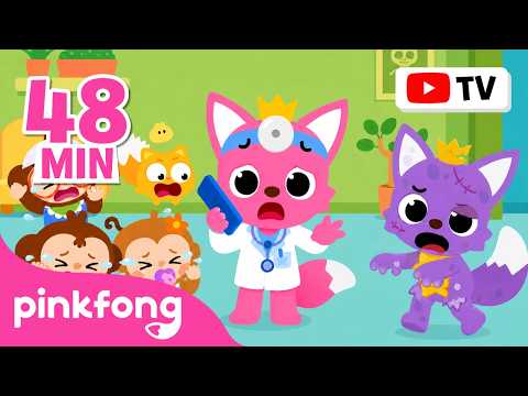 Pinkfong & Ninimo Nursery Rhymes Compilation | Five Little Monkeys + More | Pinkfong Official thumbnail