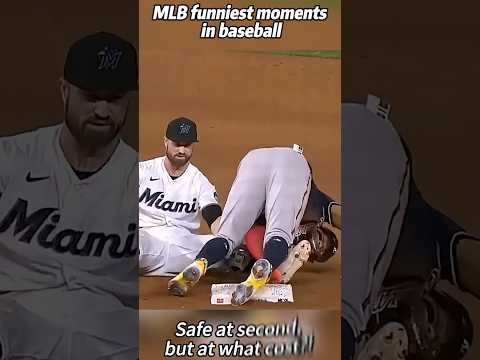 MLB funniest moments #baseball #mlb #funnymoments #sports thumbnail
