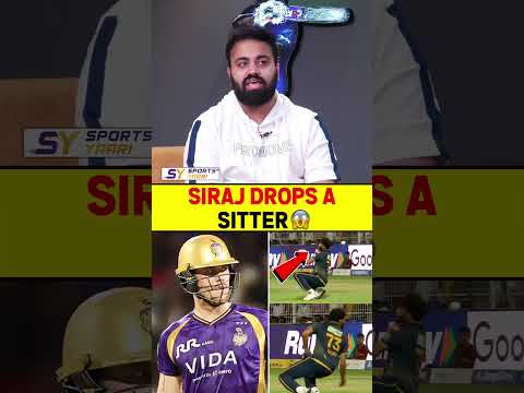 SIRAJ DROPS A SITTER ? #mohammedsiraj #ipl2026 #kkrvsgt #shubmangill #finnallen #kkr thumbnail