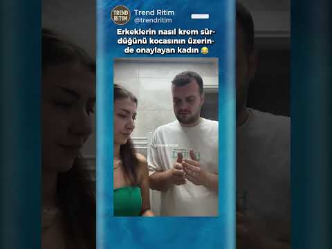 Erkeklerin Nasıl Krem Sürdüğünü Gösteren Kadın 😂😅 thumbnail