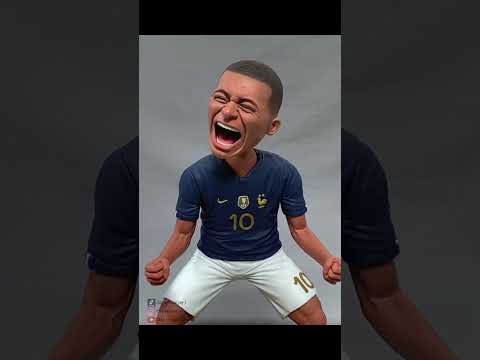 Part 1 ：Sculpting Kylian Mbappé’s Head from Clay | Handmade Art Creation thumbnail