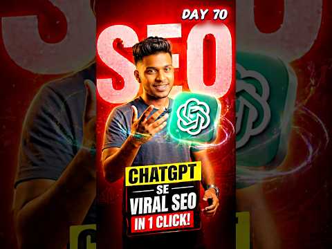 ChatGPT se 1 Click me Viral SEO ? Titles,Tags,Hashtags) Day 70 #mission1mwithyou #seo thumbnail