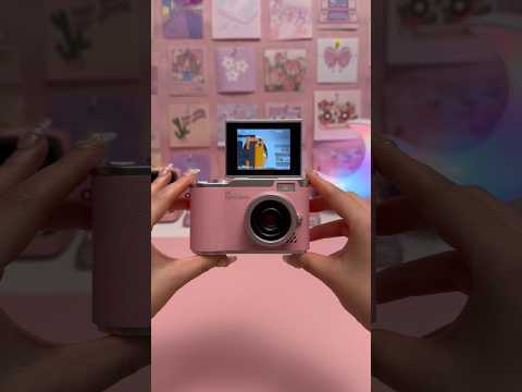 Pink camera unboxing 🎀📷 | cute tech find thumbnail