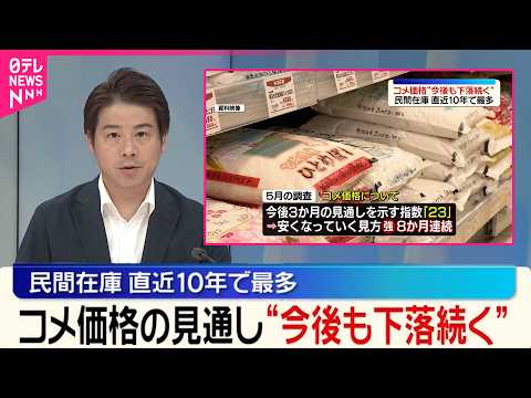 【コメ価格】 業者など対象の調査  “今後も安くなる”との見方強まる thumbnail